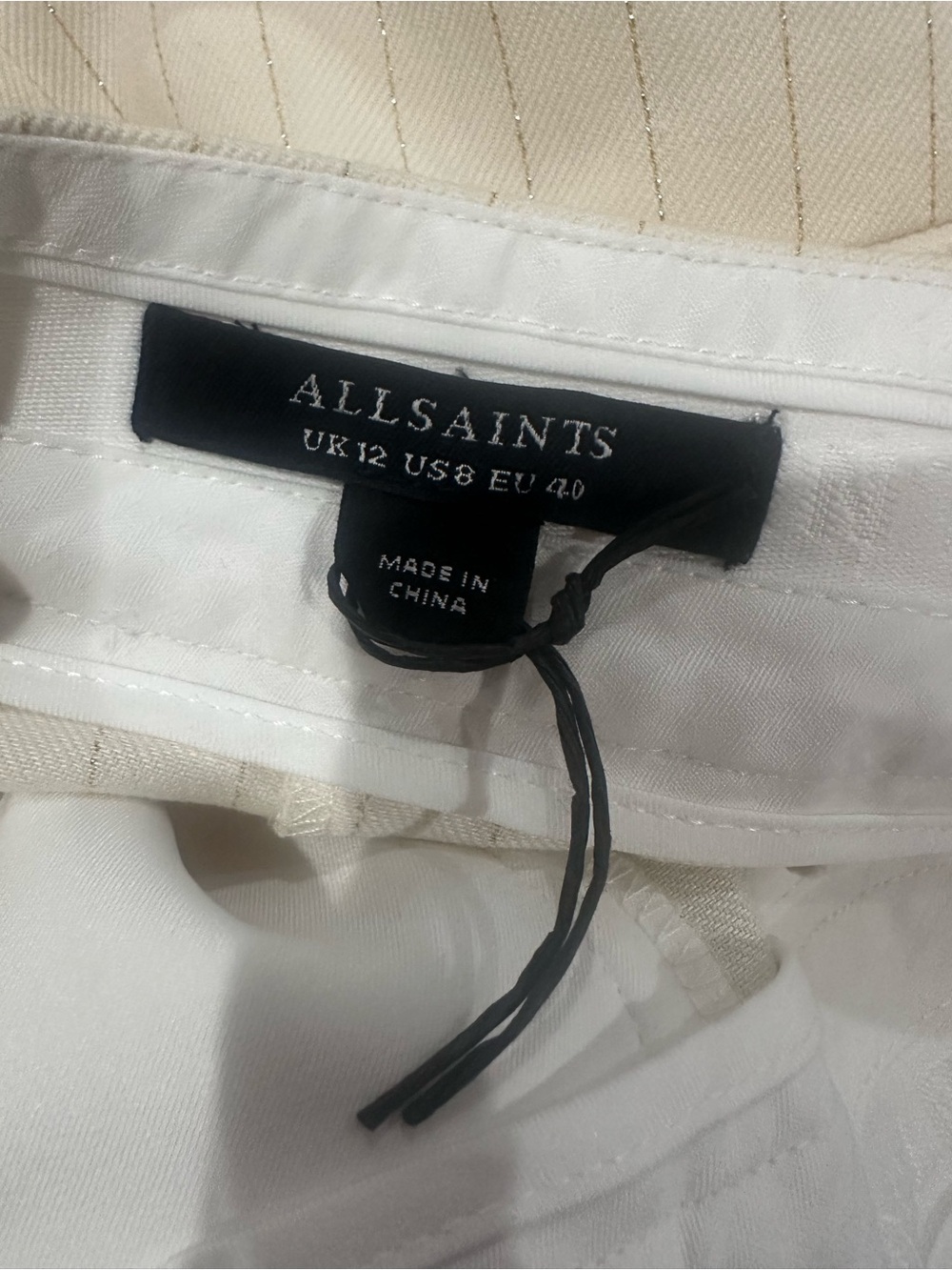 ALLSAINTS Payton Wide Leg Linen Blend Trousers - Picture 4 of 12